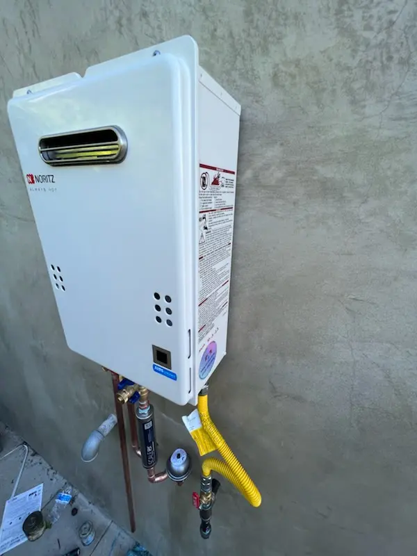 Tankless water heater installation for Claiborne homes